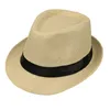 Czapki czapki dziecięce bielizny szerokie brązowy kapelusz plażowy sunhat retro jazz hat weselny kapelusz dżinsowy unisex dziecięcy performa dżentelmena.