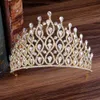 Tiaras Baroque Luxury Wedding Wedding Crown для женщин великолепные 4 цвета хрустальные свадебные тиары короны Тиары