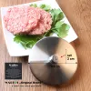 Meat Poultry Tools WALFOS 1 pc 95cm Round Shape Hamburger Press Stainless Steel Pork Beef Pie Burger Making Mold Kitchen 2024430