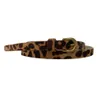 Fashion Wholale Fashion personnalisée Leopard Slender PU Belt For Women1058368