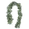 Flores decorativas 2m 2m de eucalipto artificial videiras plantas falsas Ivy seda pendurada girland rattan para decoração de jardim de casamentos