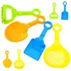 Sable Play Water Fun 8 PCS PLACE TOUT ENFANTS CHIGGING PHOVELS OUTDOOR Sable Portable Mini Toys Kids Scoop Playset coloré pour D240429