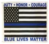 3x5Ft 90x150cm Thin Blue Line Flag Duty Honor Courage LIVES MATTER Direct factory whole9178549