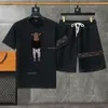 Zestaw projektantów Mężczyzn Men Mens T-shirt dwuczęściowy moda