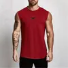 Compression Summer Gym débardeur Hommes Coton Body Body Fitness Fitness Sans manches T-shirt Workout Vêtements pour hommes