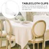 Table Mats 12pcs Tablecloth Clip Cover Clamp Picnic Cloth Holder Fixator