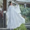 Ubranie etniczne duże kobietę w Plus Kobieta Hanfu Chińska Księżniczka Dress Women Fantasia Kimono Cardigan and Dress Kostium karnawałowy dla pani