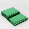Torby do przechowywania 10pcs zielone bąbelki pocztowe wyściełane aluminiowane aluminizowane opakowania na prezenty