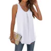 Frauen Tanks Camis Womens Loose Summer Top V-Ausschnitt Ärmellose Panzer Trendl24029