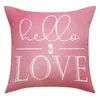 Pillow Valentines Day Cover 45x45cm Love Heart Decorations Holiday Farmhouse Decorative Case Decor For Sofa Couch JAF077