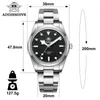 Armbanduhren addies ad2113 Männer Kleid Uhren Sapphire Glass BGW9 Super Luminous 10Bar NH35 Automatische mechanische Uhr Reloj Hombre