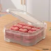 Bouteilles de rangement 5 / 1pcs Boîte de réfrigérateur en plastique Transparent contenant un légume de gardien de légumes frais avec couvercle pour la cuisine