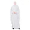 Ethnische Kleidung über Kopf muslimische Frauen Maxi Kleid Eid Kapuze Abaya Islamisches Gebetskleidungskleid traditionelle Abayas Arabische Robe Kaftan Kleider