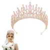 Hårklipp elegant brud bröllop krona prinsessan party prop lyxisk prydnad för brudtärna huvuddekor