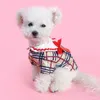 1pc pour animaux de compagnie chat chien springsummmer mince vague de café plaid chemise de bais