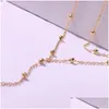 Chokers Designer Long Chain Fashion Collier Bohemian Women Double couche Bijoux Choker Gift For Friend Wholesale Drop Colliers Deliv Dhaad