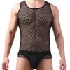 Tops da uomo Top Top Singlet Crop S-XL Casual Mintwear Mesh di pesca alla moda per un outfit spigoloso