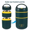 Thermal -Lunchbox Thermal -Lunchbox Tragbarer Suppen -Isolierung Cup Halter isolierter Behälter für Brei -Frühstückskästen