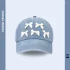 Ball Caps Korean Version Of Sweet Bow Gorras Ins Women's Spring And Summer Fashion Sunshade Denim Baseball Hat