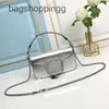 Locoo Designer Leather Bag Woman Vallenttiino Calf Bags Vo Purse New Lady 2024 Event Fashion Chain Single Crystal Shoulder Diamond Handbag Crossbody X0WA