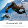 Selfie Monopods Vamson aluminiumlegering utbyggbar handhållen selfie pol teleskopstång lämplig för insta360 en x2 x3 dji sjcam tillbehör wx