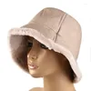Berets Frauen Winter echter Schafs Schaf -Schleimschaufel Hut flauschige warme Kappe winddichte Hüte