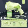 Bath Toys Nieuw elektrisch automatisch LED -licht Bubble Machine Bubble Gun Summer Beach Baden Outdoor Game Childrens Toyswx