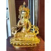 Dekorativa figurer Partihandel Gilding Brass Buddha Statue Buddhism Home Family Temple Protection Guanyin Tara Sakyamuni Guru Rinpoche