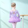 Bühne Wear Girls Ballet Kleid Kinder Training Figur Skatenkostüm Trikot für Weihnacht Geburtstagsfeier Tutu Danzkleidung