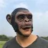 1pcs realistische Orang -Utan -Latexmasken Vollgesicht Tier Monkey Maske Scary Maske Halloween Party Cosplay Requent