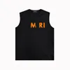 24SS Nuovo designer Mens Tops Trendy Brand Sleeveless T Shirts ZJBAM049 Bold Letter Plain Simpubblicata stampabile traspirante e vestiti di moda freschi S-XXL