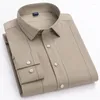 Casual shirts voor heren Plaid Classic Simple Breathable Long-Sleeveved Business Anti-Wrinkle Slim Comfortabele straatwerk Formele slijtage