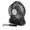 Elektriska fläktar Portable Rechargeble LED Light Fan Cooler Mini Desk USB 18650 Batterifläkt D240429