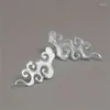 Stud -oorbellen vuurwolk met patroon met geluk unieke en gepersonaliseerde patronen modieuze sieraden volwassen heren charme