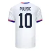 Of us Soccer Jerseys Unisex Plus Size XXXL 4XL 2024 2025 Copa America USWNT Women Kids Kit USMNT 24/25 Home Away Football Shirts Men 2024 PULISIC SMITH MORGAN BALOGUN