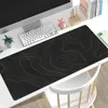 Zwart witte contourlijnen muis pad gaming xl home computer aangepaste muispad xxl playmat muismat computer desktop muis pad 240419