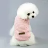 Abbigliamento per cani 10pc/lotto cucciolo a strisce di cotone abiti estivi per magliette per gatti