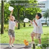 Sports Toys Kids Outdoor Game Latające dyski Air Rocket Launcher Monted Bucer Interactive Garden Toy dla dzieci Drop dostawa G OT4R2