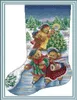 Bears Christmas Stocking Home Decor Painting Handmade Cross Stitch Tools Tools Broidery Needlework Ensembles comptés Impression sur Canvas1257818