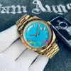 Heren Hoogwaardige Designer Watch Volledig automatische beweging Mechanisch horloge keramische ring roestvrijstalen horlogebandliefhebbers saffier waterdicht