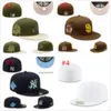 2024 nieuwste gepaste hoeden snapbacks hoed baskball caps All team man vrouw buiten sport borduurwerk katoen platte bonen flex sun cap maat 7-8 h2-11.10