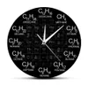 Periodic Table of Elements Chemistry Wall Clock Chemical Formulas As Time Numbers Wall Watch Chemical Science Wall Art Decor T20018558519