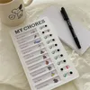 Herbruikbaar mijn klusjes checklist Daily Planner Memo Plastic Board Chore Chore Chart Verantwoordelijkheid Gedrag voor Kid Self Discipline Card 240420