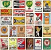 Vintage motorolie benzine metaal schildertekens tin poster retro balk pub garage decor tank station decoratieve muur plaque maat 20x37546605