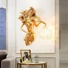 Lampe murale style européen créatif de luxe décoratif art salon arrière