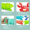 Sand Play Water Fun Beach Sand Toy Grabber Baby Bath Toy Cute Dinosaur Toy Animal Form Claw Catcher Safe Don-Toxic Water Toy för småbarn D240429