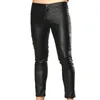 Mutandine femminili uomini pantaloni in pelle gambe gambe gambe punk sexy skinny calperstelle elastiche bagnate look night clubwwear nightclub