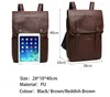 Backpack 15.6 Inch Laptop Bag For Men Multifunctional Vintage Waterproof Luxury School Bags Leather Backpacks Travel Retro