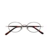 Lunettes de soleil designer Version coréenne Cadre ovale Metal Small Frame Presbydopie Myopie Miroir Yapi Fiche de lunettes de style Yapi