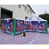 Outdoor Activities Giant Christmas theme Inflatable Maze, 2024 customized Christmas inflatable laser tag maze obstacle course field for party